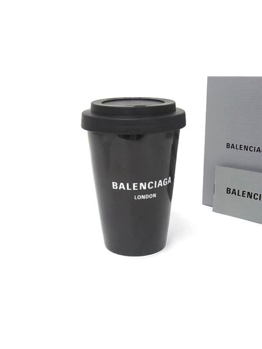Balenciaga Cities London Tumbler Cup Tableware Black White